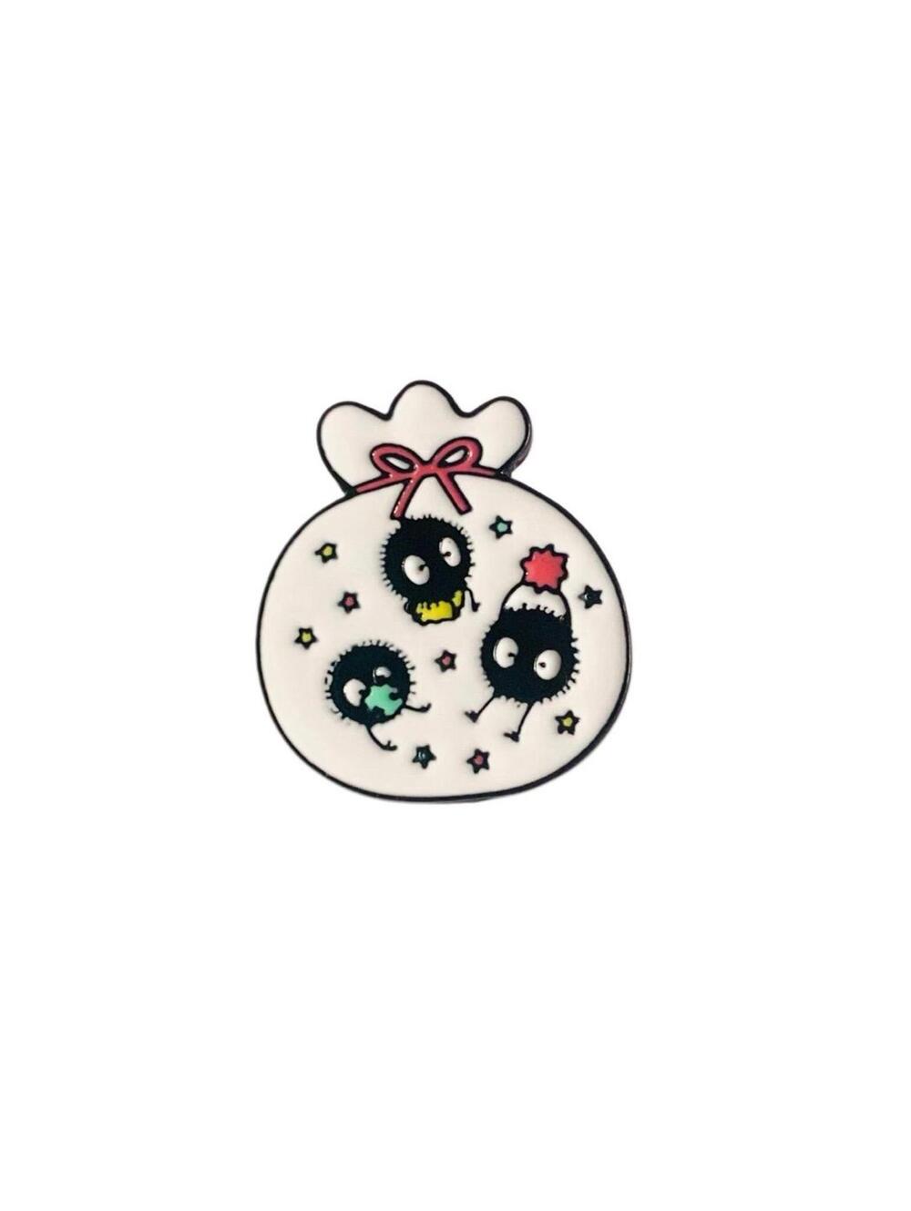 Pin - Soot Fairies in Bag with Stars, Japanese Anime Manga Kawaii Cartoon NWT